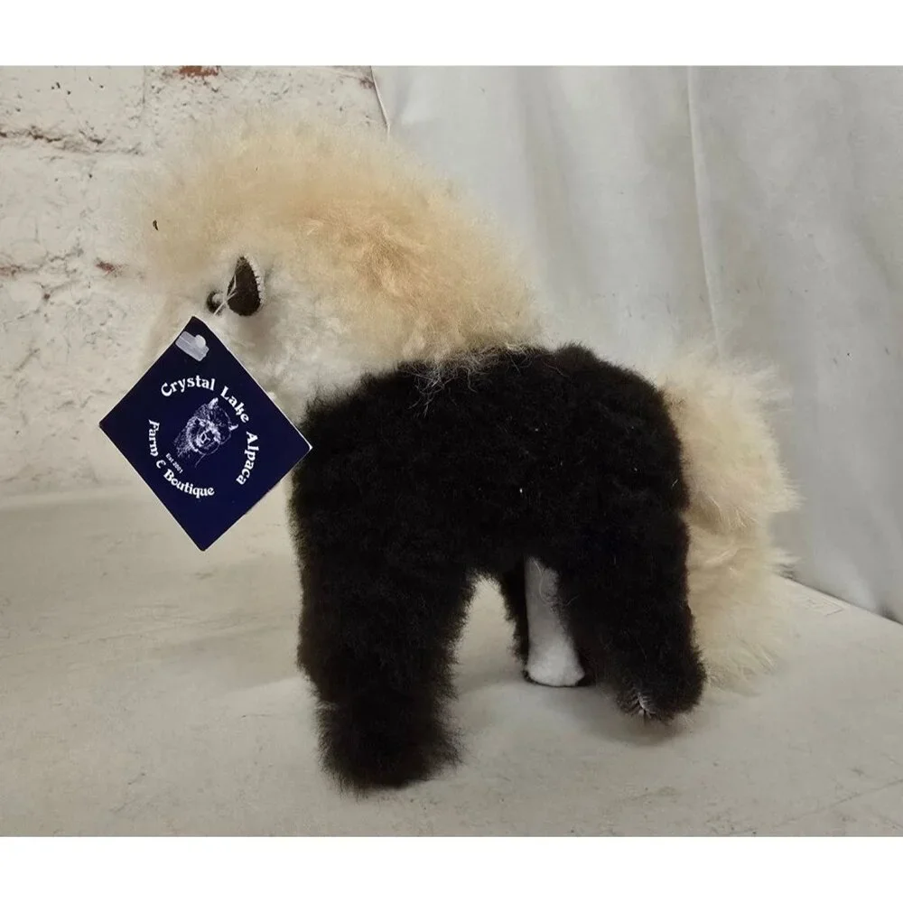 Handcrafted Alpaca Wool Stuffed Animal By Crystal Lake Alpacas - Picture 2 of 7